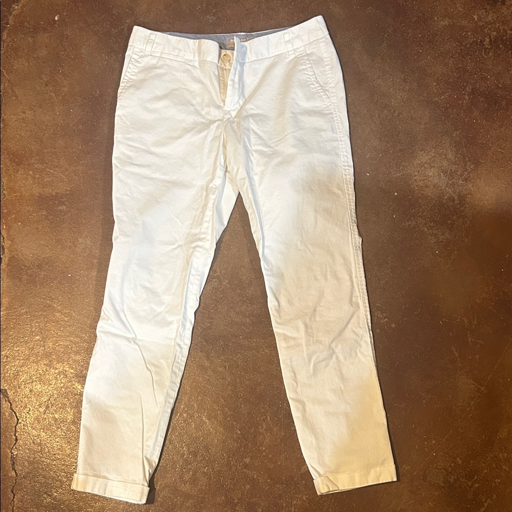 Banana Republic Women's White Ankle Pants